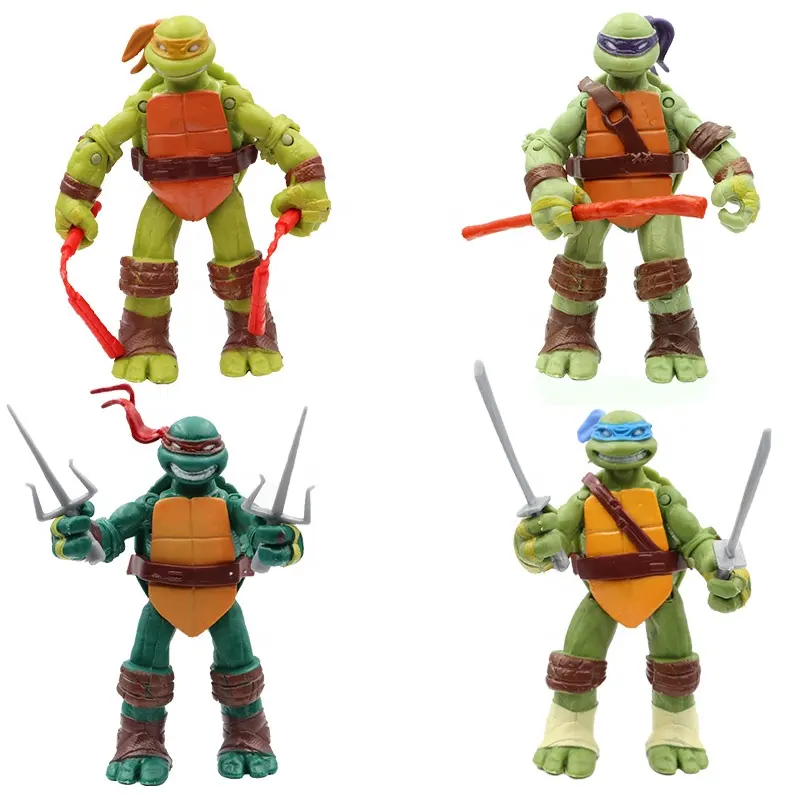 DIHAO By DHL Shipping-4pcs/lot-PVC Toys Movie Game Characters turtles Action Figure PVC Toys