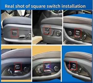 Autositz-Massagesystem mit 8-Punkt-Pneumatik-Massagegerät, Lendenwirbelstütze, TPU-Material, Schwarz, DIY-Installation, Universell für die Meisten Fahrzeuge - Product Image 2