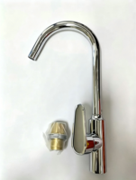 Robinet de cuisine et de salle de bain moderne pour hôtel, mélangeur rotatif chaud/froid, finition chromée, montage sur plan, facile à installer - Grande Vente
