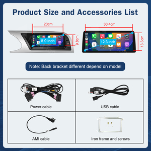 12.3 pollici 8.9 pollici schermo multimediale Airplay Wireless CarPlay Android Auto Linux Touch Screen per <span class=keywords><strong>Audi</strong></span> <span class=keywords><strong>A4</strong></span> 2009-2012 - Product Image 6