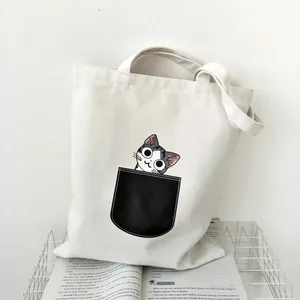 DINGSHUN Eco-friendly Cheap Price Reusable Canvas Shopping Beach Tote Bag