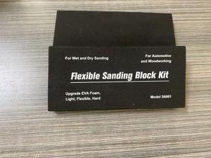 Kit de ponçage 7 pièces, bloc abrasif pour le travail du bois, la <span class=keywords><strong>carrosserie</strong></span> automobile, léger, flexible, dur - Product Image 2