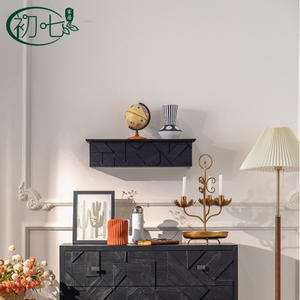 Nordic <b>Wall</b> <b>Mounted</b> Storage Cabinet MDF Rectangle Bedroom Neatening Organization - Product Image 5