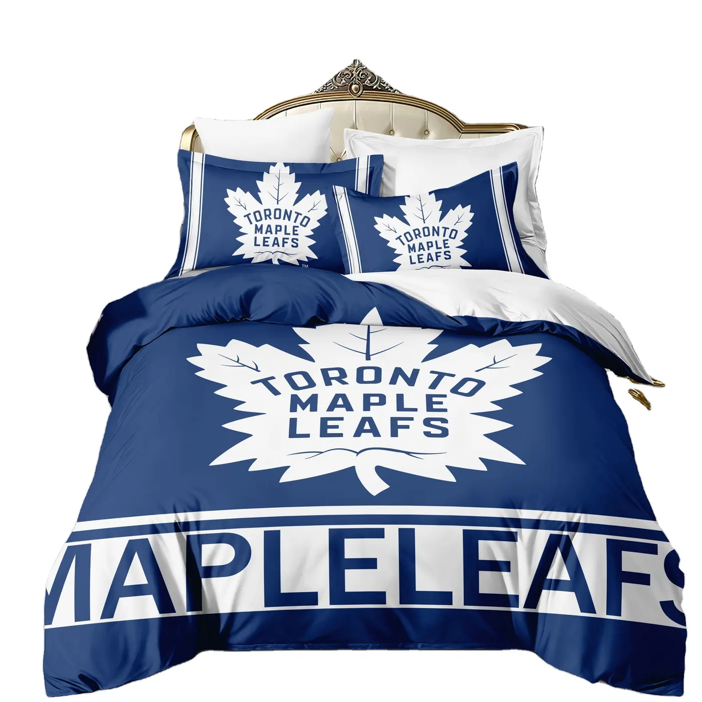 3D Digital Printing Basketball Sport Toronto Maple Leaf Raptor BlueJay bed sheet set duvet cover set bedding set