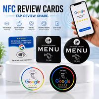 Carte NFC Google Review avec impression personnalisée, carte promotionnelle avec code QR pour laisser des commentaires pour les restaurants, salons, hôtels