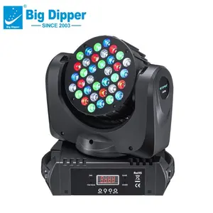 Büyük kepçe LM108 RGBW 36x3W Led hareketli kafa yıkama sahne ışıkları yol gösterisi canlı konserler için dekoratif