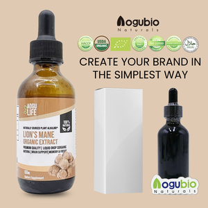 AOGUBIO bubuk surai singa jumlah besar organik suplemen jamur Vegan makanan super alami bubuk surai singa tubuh betina keseluruhan - Product Image 4