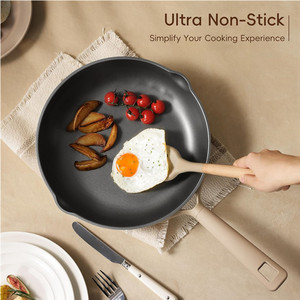 Hiện đại không dính nhà bếp <span class=keywords><strong>Cookware</strong></span> Set cảm ứng dưới chậu chảo bền vững các tính năng giá bán buôn có tính năng Kính đá cẩm thạch - Product Image 2