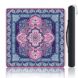 Portable Mahjong <b>Table</b> Mat <b>Foldable</b> <b>Game</b> <b>Table</b> Cover Printed Mahjong Mat with Carry Bag for Travel Use - Product Image 5