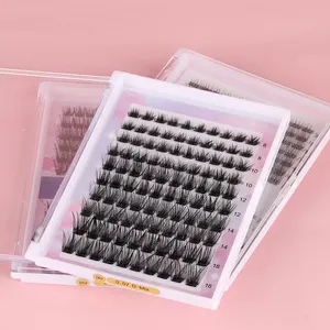 SP EYELASH Großhandel individuelles DIY Wimpernverlängerungs-Kit Bindungssiegel Eigenmarke C D Lockensegment vorgeschnitten natürlich lang 0,07 mm