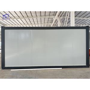 Maison en conteneur à structure en acier à 2 étages, maison préfabriquée modulaire à paroi en verre, démontable, maisons minuscules préfabriquées, maison portable - Product Image 2