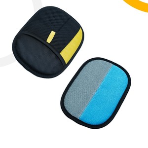 Gant de toilettage Xiaozhuren pour animaux de compagnie, brosse double couleur bidirectionnelle pour chiens de taille moyenne, éponge en polyester de forme carrée - Product Image 1