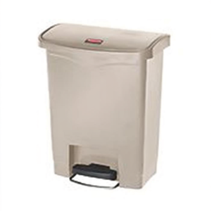 Cestino per Rifiuti a Pedale 30 L Beige con Apertura Frontale - Product Image 2