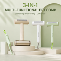 Nouveau peigne démêlant 3-en-1 avec tête de rechange pour enlever les poils d'animaux, conçu spécifiquement pour chiens et chats, élimine les poils lâches, toilettage des animaux