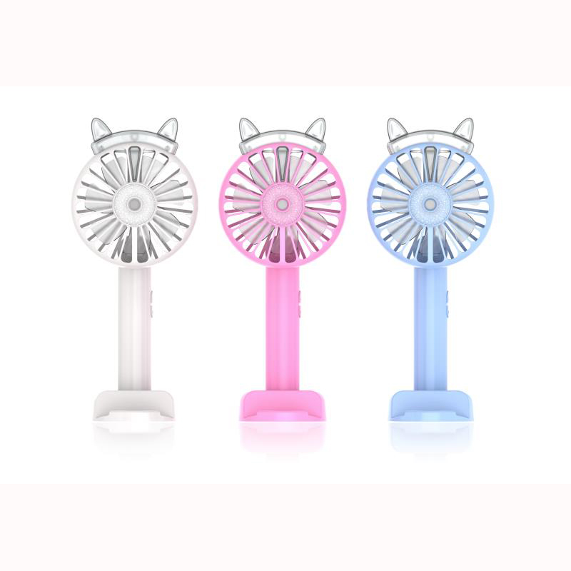 Summer handy fan New Design CE FCC Patent Factory Portable Water Spray Mist Fan Electric USB Rechargeable Hand Mini Fan