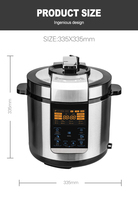Autocuiseur Électrique Multifonction 16-en-1 OEM/ODM 6L 220V 1000W avec Cuve Intérieure en Aluminium pour Usage Domestique et Hôtelier, Idéal pour la Cuisson de Ragoûts de Bœuf et les Repas Quotidiens