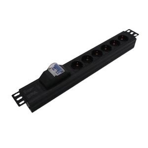 16a/32a 1.5U 6 שקעים שקע pdu חשמלי גרמני אירופאי עם יחידת חלוקת חשמל מפסק מעגלים - Product Image 3