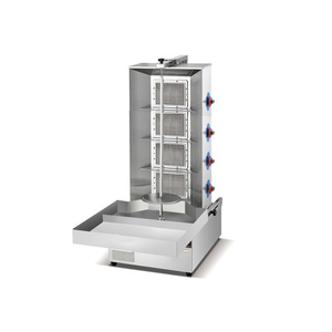Grill à gaz commercial pour kebab, 6 brûleurs au propane, rôtissoire verticale automatique pour viande, machine à shawarma - Product Image 3