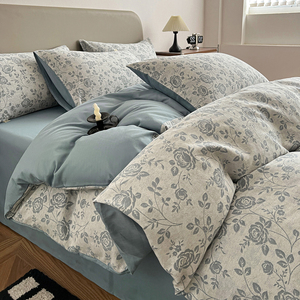 Ensemble quatre pièces en jacquard trois couches teint en fil, tout en coton - Product Image 5