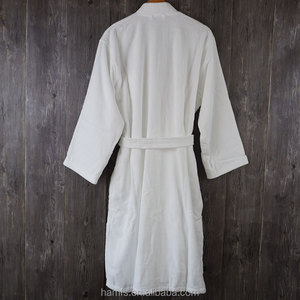 100% algodón <span class=keywords><strong>blanco</strong></span> bordado de terciopelo <span class=keywords><strong>Albornoz</strong></span> - Product Image 1