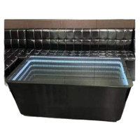 Muebles de Bar Modernos para Discotecas, KTV, Club Nocturno, Mesa Cubo LED, Muebles de Salón para Hookah, Juego de Sofás, Mesa Central