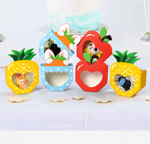 Caja <span class=keywords><strong>de</strong></span> Regalo <span class=keywords><strong>de</strong></span> Cartón Plegable para Fiesta <span class=keywords><strong>de</strong></span> Pascua, Transparente, con Diseño <span class=keywords><strong>de</strong></span> Conejo <span class=keywords><strong>de</strong></span> Dibujos Animados, Ecológica, para Frutas, Dulces, con Relieve - Product Image 4