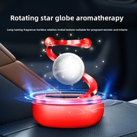 Difusor Giratorio para Auto con Energía Solar, Globo Levitante, Ambientador de Aire para Auto, Adorno de Fragancia de Lujo para Auto