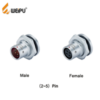Connecteur circulaire de haute qualité 30V Weipu 3A/5A 2/3/4/5/6/8 broches, push-pull rapide, prise de signal de soudure, connecteur de câble de données