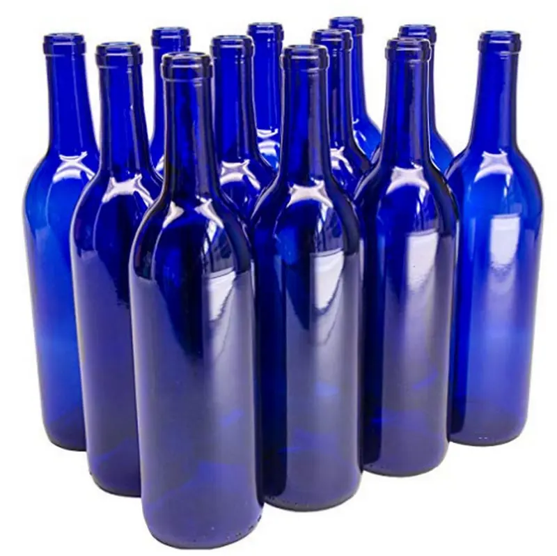 Avertan ज़ुझाउ थोक अच्छी मात्रा कस्टम डिजाइन खाली काग के साथ 375ml 750ml गिलास शराब की बोतल