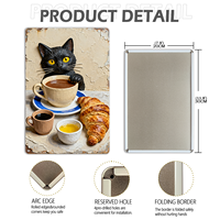Papan Tanda Logam Vintage Embossing Naked Eye Terbaru, Poster Timah Retro 3D Kustom Motif Kucing, Seni Dinding Dekorasi Rumah untuk Bar, Rumah, Klub