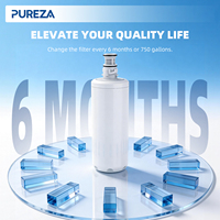 Filtre à eau sous évier PUREZA Z044 pour l'élimination efficace du chlore, compatible avec DWS2000-CN