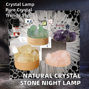 โคมไฟหินคริสตัลธรรมชาติสำหรับตกแต่งห้องนอน<span class=keywords><strong>ใน</strong></span>บ้านโคมไฟกลางคืนดีไซน์แบบหินแท้ - Product Image 4