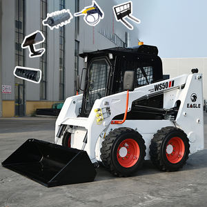 Livraison gratuite Petite mini chargeuse avec cabine fermée Mini chargeuse à roues 4*4 Mini chargeuse chinoise Skidsteer en vente en Amérique et en Europe - Product Image 1