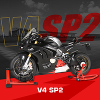 Modèle de moto miniature en métal moulé sous pression à l'échelle 1:6 M6-8B V4S avec effets multiples Son/Lumière/Fumée/Chaîne mobile Jouet de bureau Vente en gros