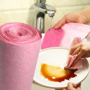 Home Use Nonwoven Felt Cleaning Wiping Rags Roll
