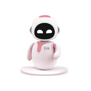 Venta caliente Pink Eilik EMO robot de interacción de juguete, un lindo compañero inteligente de robot mascota, acompañar el juguete más grande