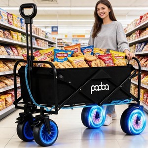 <span class=keywords><strong>Chariot</strong></span> utilitaire <span class=keywords><strong>pliable</strong></span> à quatre roues PoeticExist, électrique, pour extérieur, plage, camping, shopping, jardin - Product Image 5