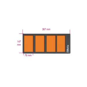 BETA - 088870353 Bandeja termoformada blanda con 4 bandejas Tote-EAN 8014230717807 TALLERES DE ROLLO BANDEJAS VACÍAS - Product Image 1