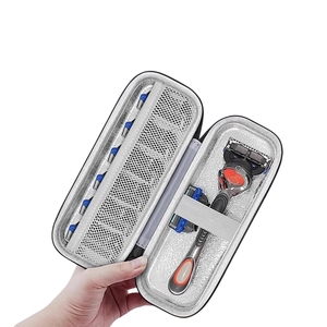 Estuche <span class=keywords><strong>de</strong></span> <span class=keywords><strong>Viaje</strong></span> para Maquinilla <span class=keywords><strong>de</strong></span> Afeitar Manual, Forro Impermeable, Bolsa <span class=keywords><strong>de</strong></span> Almacenamiento Portátil para Cuchillas y Accesorios <span class=keywords><strong>de</strong></span> Afeitado - Product Image 3
