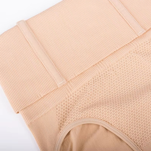 Ropa Interior Postparto Sexy Transparente de Cintura Alta sin Costuras para Mujer, de Algodón y Spandex, Transpirable, Antibacteriana, Color Nude - Product Image 6