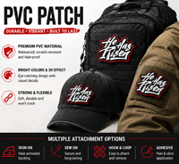 Badge en PVC personnalisé thermocollant avec design en relief 3D imperméable pour chapeaux, vêtements et accessoires - Cadeaux promotionnels