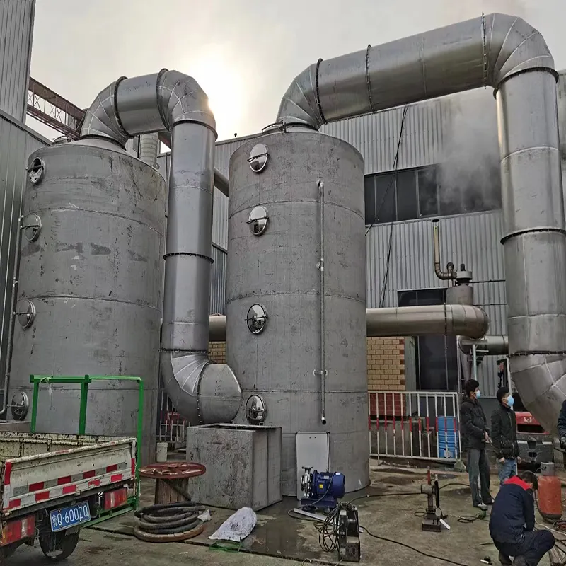 Preço de fábrica CO2 purificador a gás limpador de coluna de absorção de purificador úmido