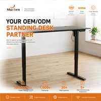 Bureau assis-debout réglable en hauteur, robuste, en fer forgé de style victorien, pour télétravail, avec système d'équilibrage