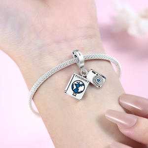 2026 Hot Selling <b>Copper</b> Passport Visa Travel <b>Bracelet</b>, Unique and Versatile DIY <b>Bracelet</b> Jewelry Accessories Pendant Wholesale - Product Image 5