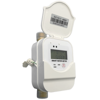Compteur d'eau intelligent à ultrasons DN20 IP68 – ISO4064 R100, prépayé et lecture à distance, OEM pour système AMR, fileté laiton/nylon
