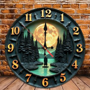 Horloge murale en bois 25x25cm avec une <span class=keywords><strong>phrase</strong></span> amusante ou à double sens pour une cuisine - Product Image 6