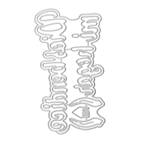AAGU DIY Craft Metal Cutting Die Scrapbook Album di carte di carta in rilievo modello artigianale Stencil muore frase spagnola Scrap Craft Dies