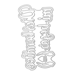 AAGU-Découpage de pochoirs en <span class=keywords><strong>papier</strong></span> gaufré pour scrapbooking, album, pochoir, phrase espagnole - Product Image 4