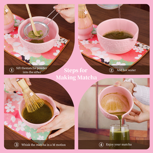 BespritGift - Juego de Matcha de 8 Piezas, Diseño Creativo y Moderno, de Alta Calidad, Incluye Batidor de Matcha Japonés y Tazón de Cerámica, Ideal para Regalo - Product Image 2