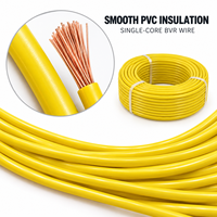 Câble électrique souple multibrins en cuivre BVR monoconducteur 450/750V isolé PVC pour installation domestique
